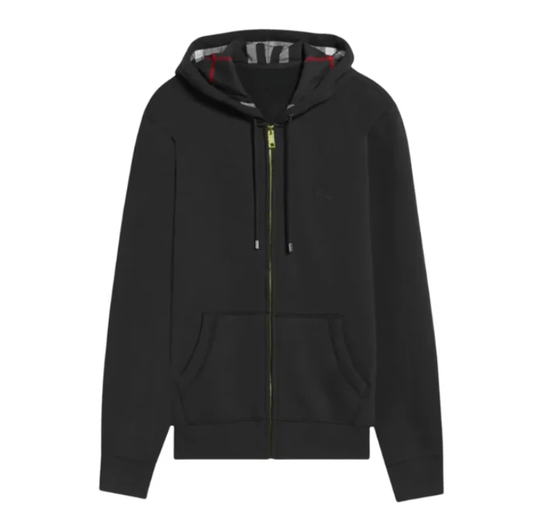 CHECKED ZIPUP HOODIE