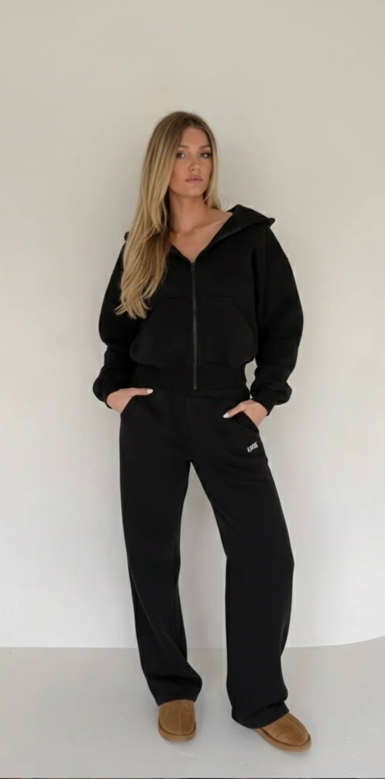 Satin Hoodie Set