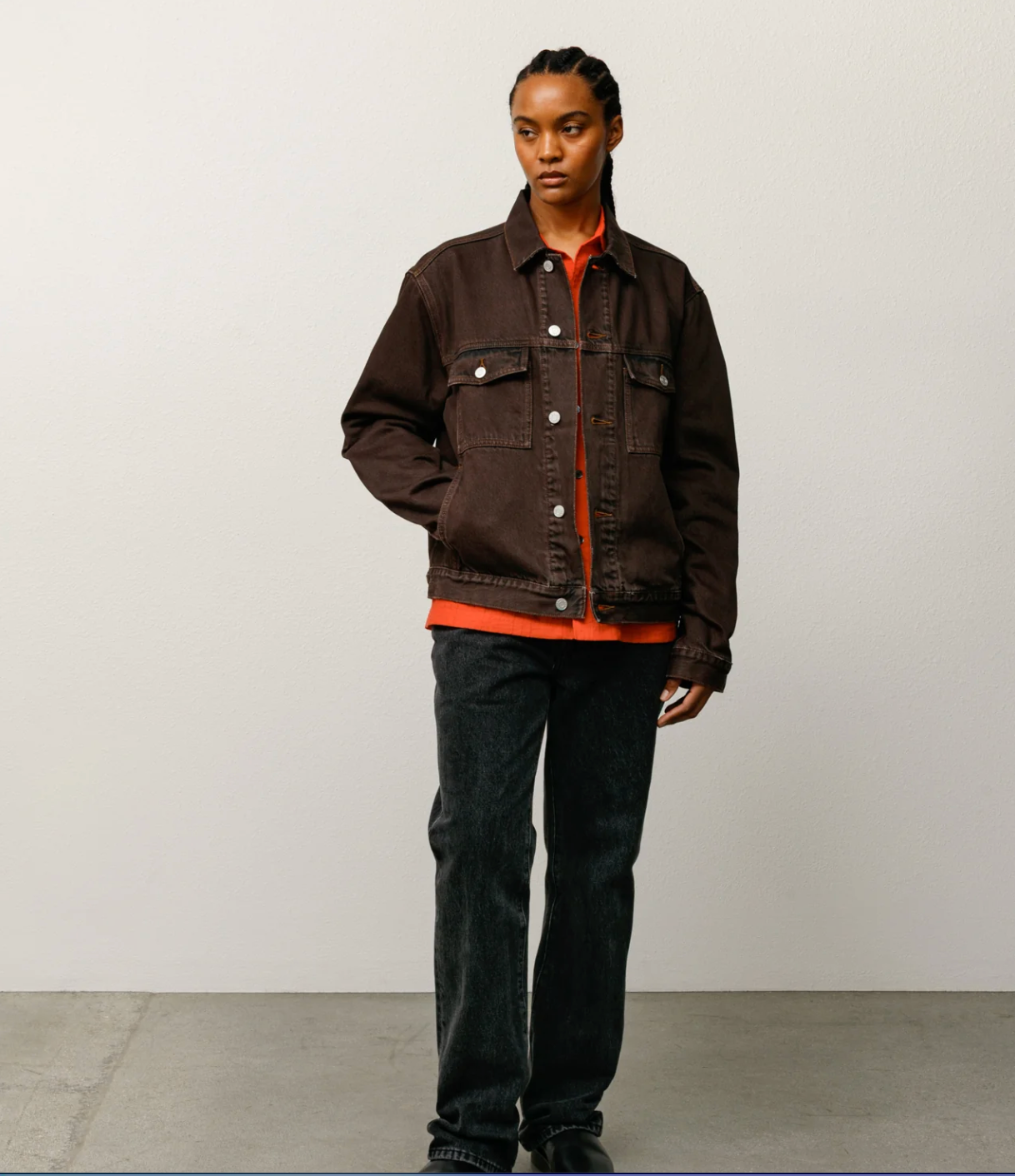 LINED DENIM TRUCKER JACKET