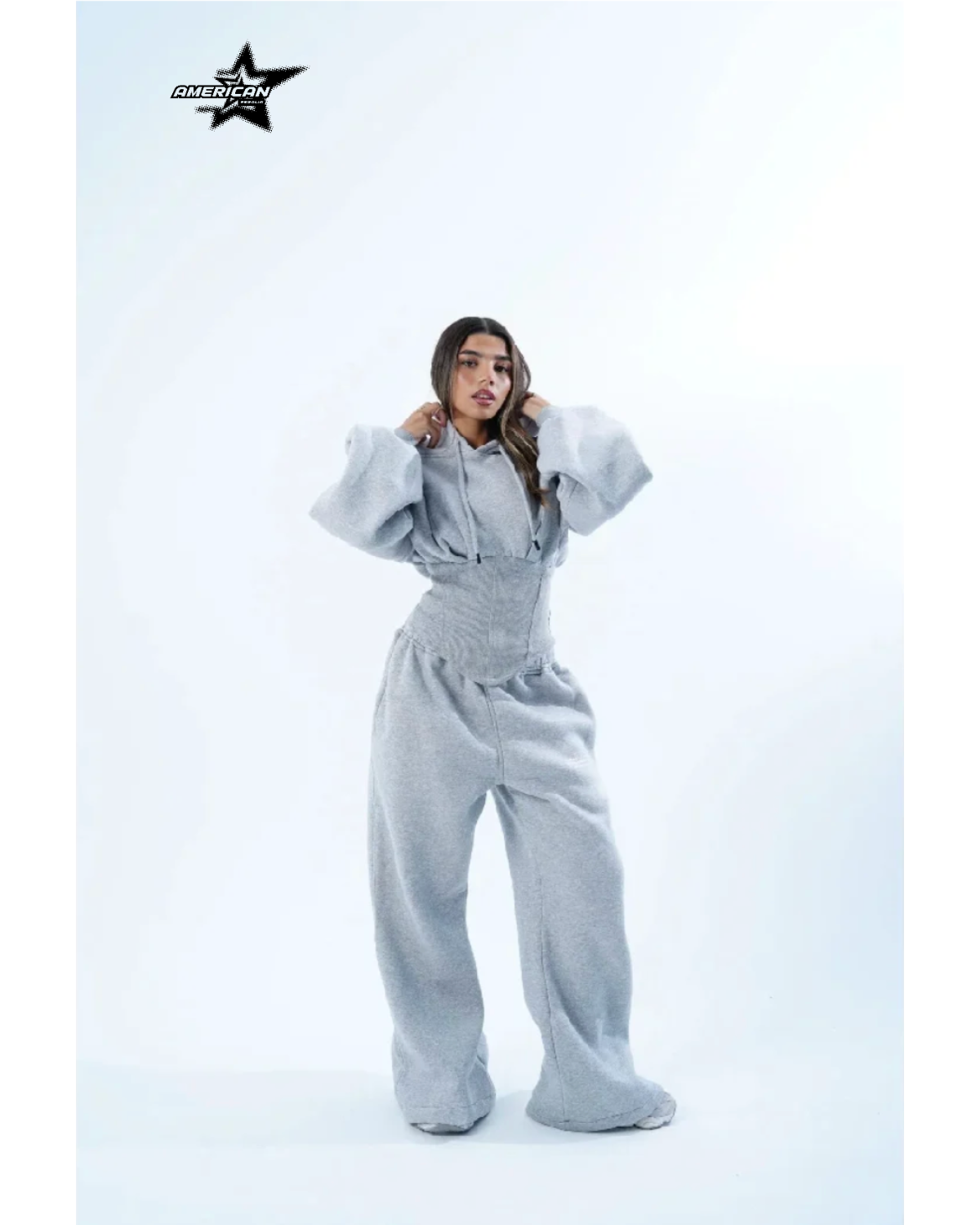 Snatched Oversized Cropped Hoodie - The American Regalia